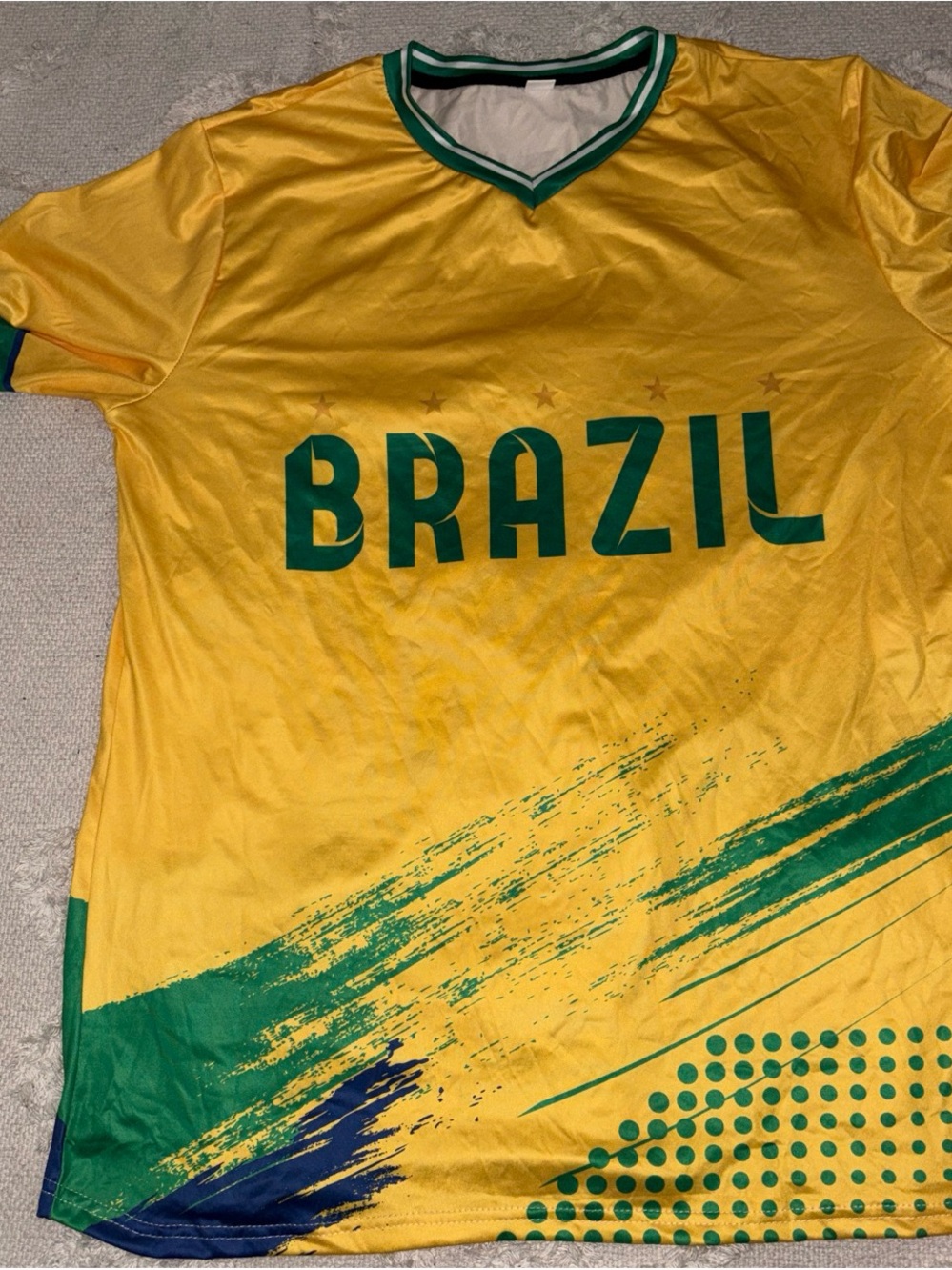 Brazil Yellow & Green Soccer Jersey